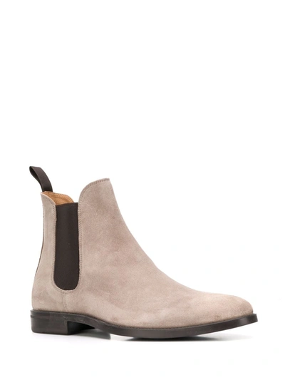 Shop Scarosso Giacomo Slip-on Boots In Grey
