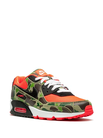 Nike Air Max 90 Retro "reverse Duck Camo" Sneakers In Red