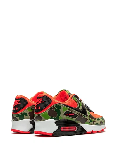 Nike Air Max 90 Retro "reverse Duck Camo" Sneakers In Red