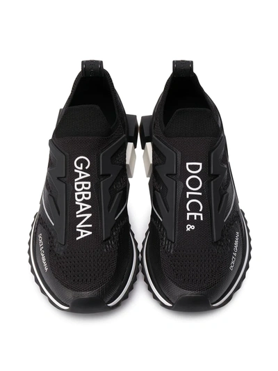 Shop Dolce & Gabbana Sorrento Slip-on Sneakers In Black