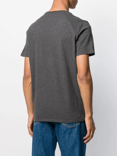 Shop Majestic Round Neck T-shirt In Grey