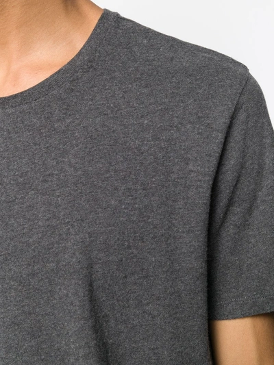 Shop Majestic Round Neck T-shirt In Grey