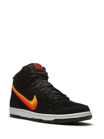 Shop Nike Sb Dunk High "truck It" Sneakers In Black