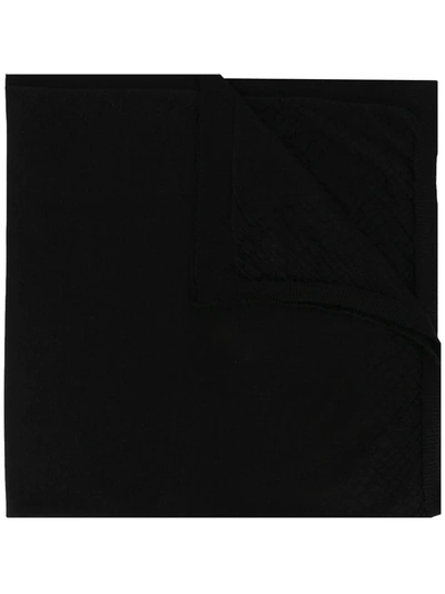 Shop Rick Owens Wrap Around Scarf In Black