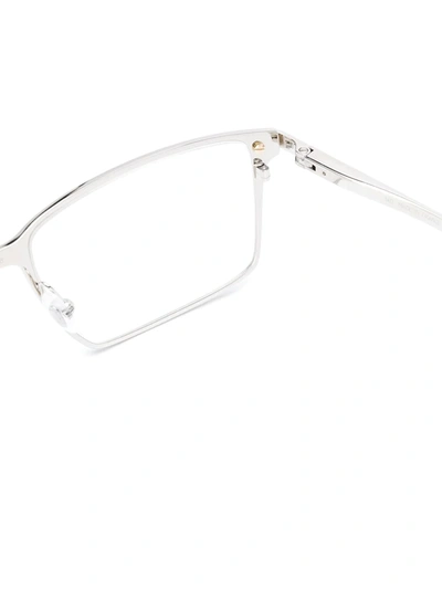 Shop Cartier Santos Square Frame Optical Glasses In Black