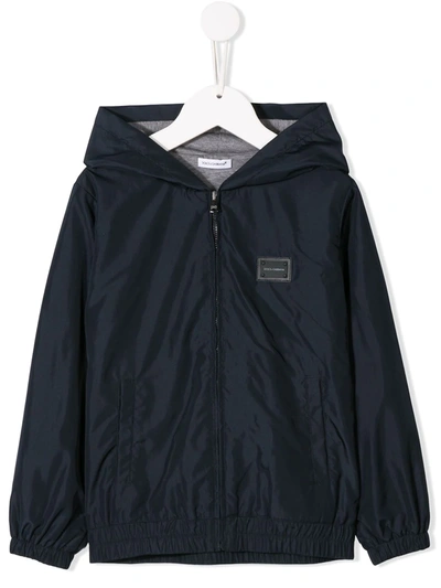 Dolce & Gabbana Classic Rain Jacket In Blue