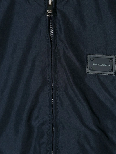 Dolce & Gabbana Classic Rain Jacket In Blue