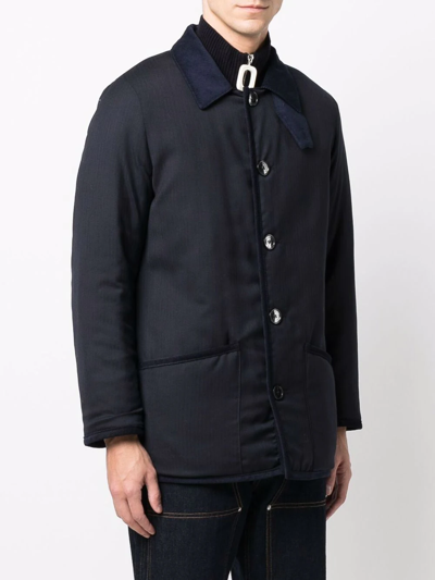 Shop Mackintosh Brunel Paddock Jacket In Blau