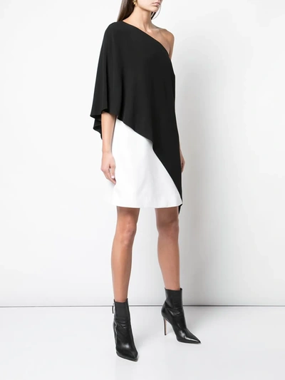 Shop Givenchy One Shoulder Shift Dress In Black