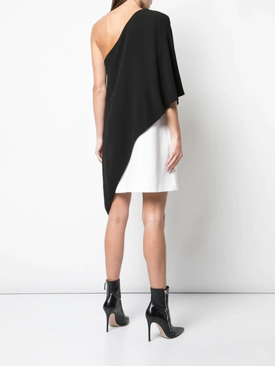 Shop Givenchy One Shoulder Shift Dress In Black