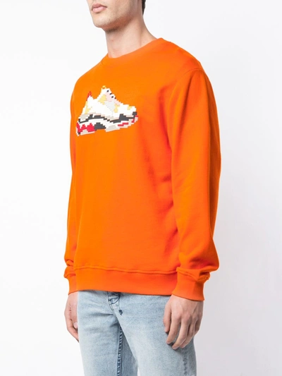 Mostly Heard Rarely Seen 8-bit Dadcore Sweatshirt In Orange