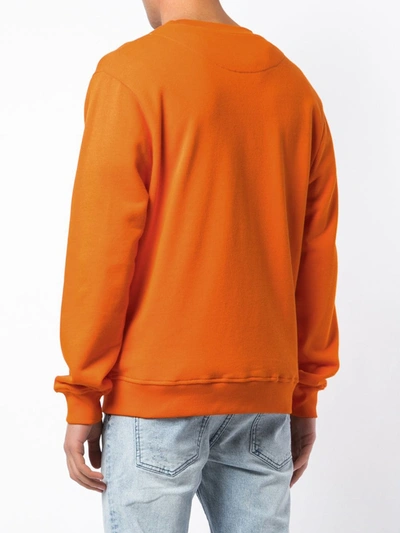 Mostly Heard Rarely Seen 8-bit Dadcore Sweatshirt In Orange