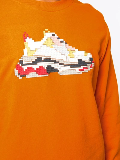Shop Mostly Heard Rarely Seen 8-bit Dadcore Sweatshirt In Orange