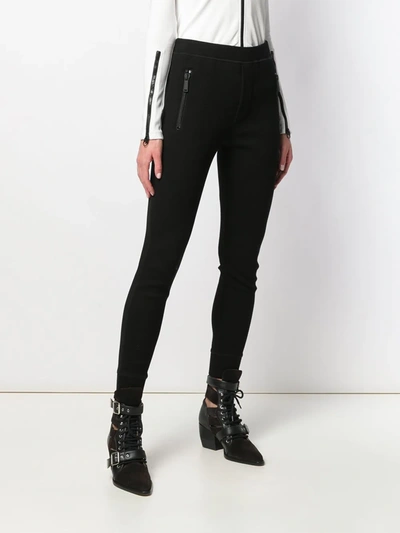 Shop Dsquared2 Slim High-waist Trousers In Black