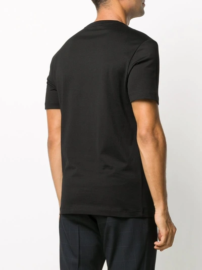 Shop Versace Gianni Signature Logo T-shirt In Black