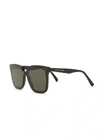 Shop Gentle Monster Her 01 Square-frame Sunglasses In Black