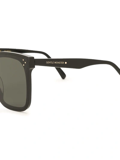 Shop Gentle Monster Her 01 Square-frame Sunglasses In Black