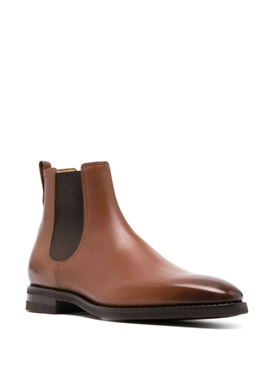 Bally Scavone Chelsea Boots In Brown