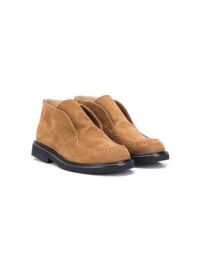 Shop Montelpare Tradition Teen Slip-on Ankle Boots In Brown