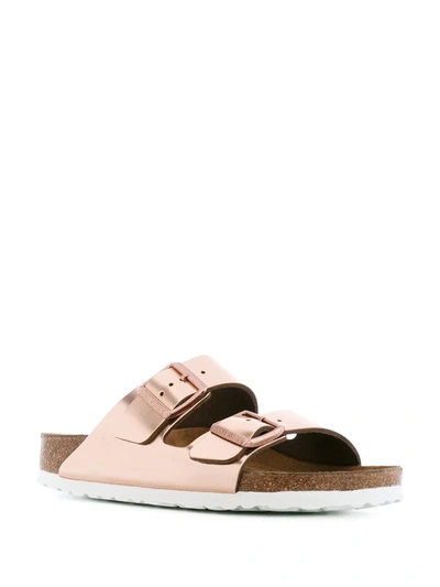 Shop Birkenstock Arizona Slip-on Sandals In Pink