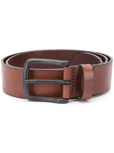 Shop Diesel B-line Leather Belt In Brown