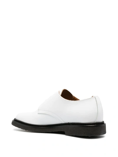 Shop Common Projects Colour Block Lace-up Oxford Shoes In White