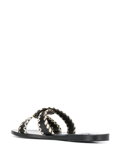 Shop Ancient Greek Sandals Desmos Sandals In Black