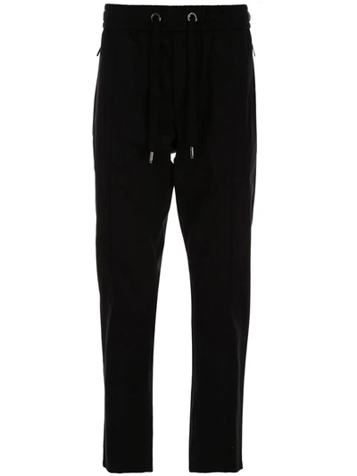 Shop Dolce & Gabbana Logo-tag Track Pants In Black