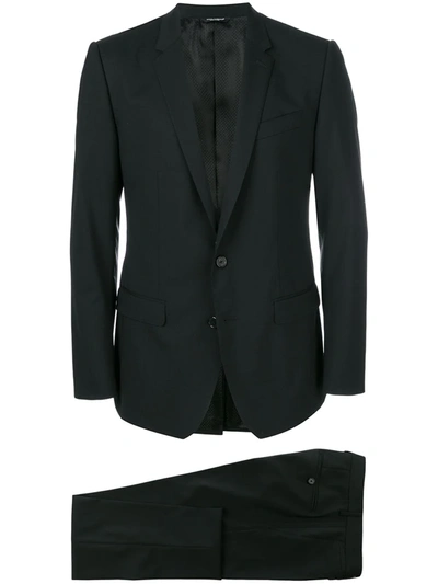 Shop Dolce & Gabbana Classic Style Suit In Black