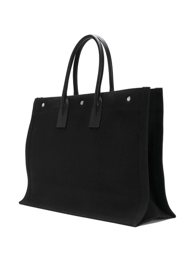 Saint Laurent Noe Rive Gauche Tote In Black