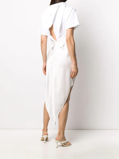 Shop Alexander Wang Asymmetric Layered Dress In White