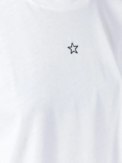 Shop Stella Mccartney Embroidered Mini Star T-shirt In White