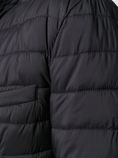 Shop Herno Buttoned Puffer Jacket In Blue