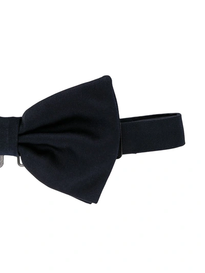 Shop Dolce & Gabbana Adjustable Bow Tie In Blue