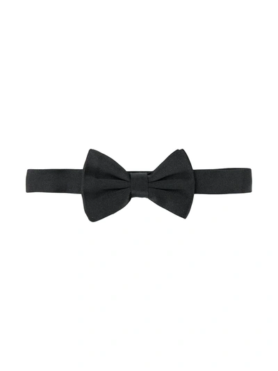 Shop Dolce & Gabbana Silk Bow Tie In Black