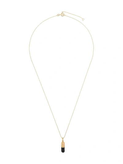 Shop True Rocks Pill Pendant Necklace In Gold