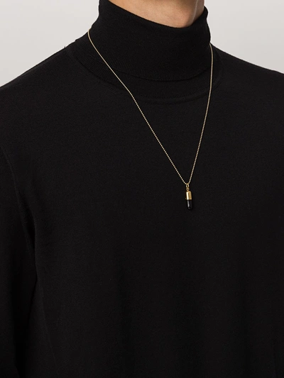 Shop True Rocks Pill Pendant Necklace In Gold