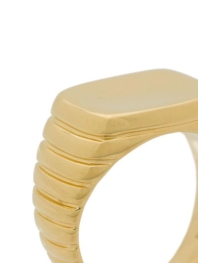 Shop Maria Black Shore Signet Ring In Gold