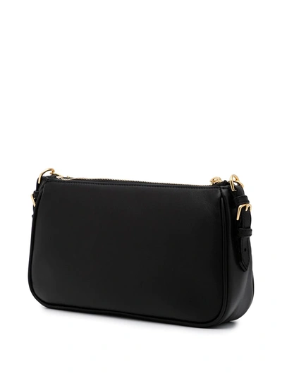 Shop Bally Deenah Leather Mini Bag In Schwarz