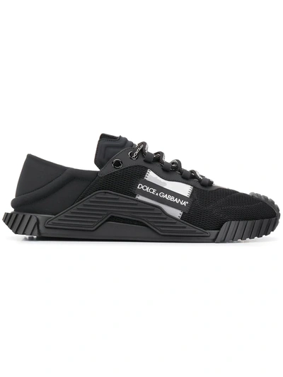 Shop Dolce & Gabbana Ns1 Slip-on Sneakers In Black