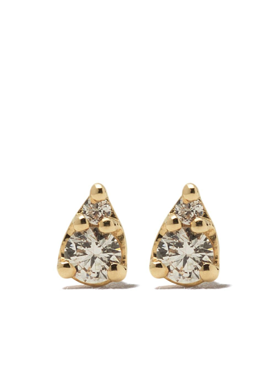 Shop Dana Rebecca Designs 14kt Gold Diamond Teardrop Earrings In Yellow Gold