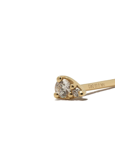 Shop Dana Rebecca Designs 14kt Gold Diamond Teardrop Earrings In Yellow Gold