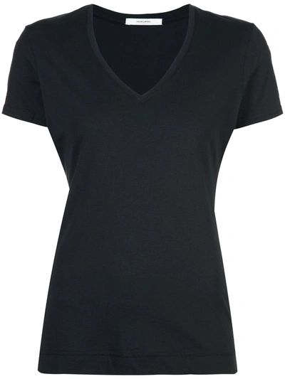 Shop Adam Lippes V-neck T-shirt In Black