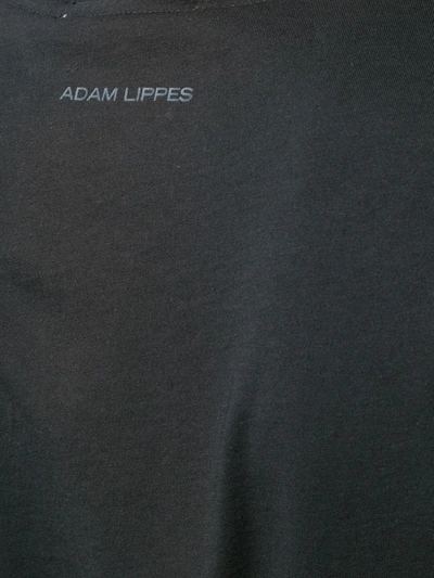 Shop Adam Lippes V-neck T-shirt In Black