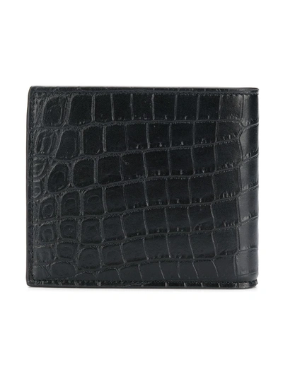 Shop Saint Laurent East/west Wallet In Black