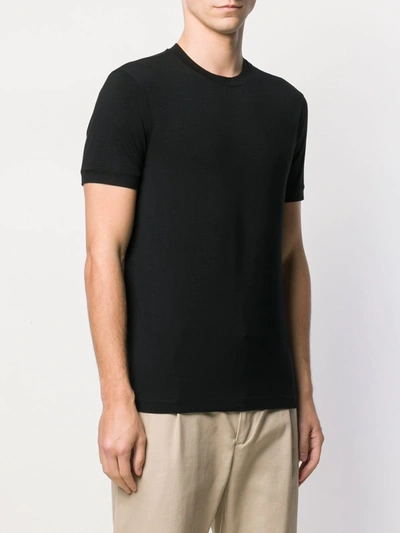Shop Giorgio Armani Simple T-shirt In Black