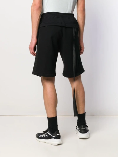 Shop Ben Taverniti Unravel Project Tie-knot Running Shorts In Black