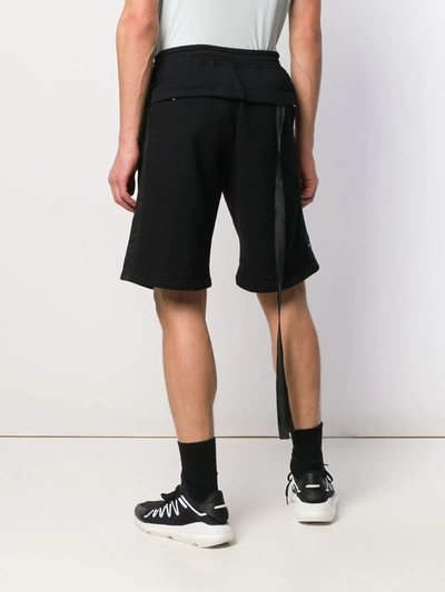 Ben Taverniti Unravel Project Tie-knot Running Shorts In Black