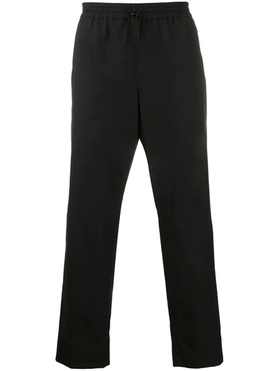 Shop Kenzo Drawstring Trousers In Black