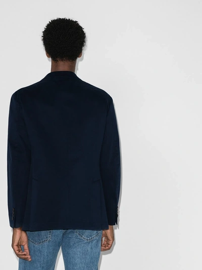 Shop Polo Ralph Lauren Single-breasted Blazer In Blue